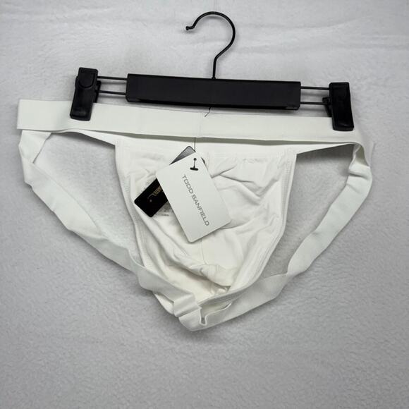 Todd Sanfield Jock Strap Men's XL White Supima Cotton Underwear Solid NEW - Picture 4 of 5